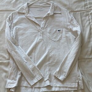 Vineyard Vines Women's White Long Sleeve Top